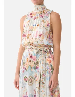 NECKTIE DRESS WITH ELASTICATED WAIST