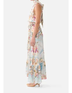 NECKTIE DRESS WITH ELASTICATED WAIST