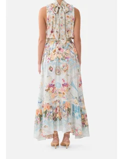 NECKTIE DRESS WITH ELASTICATED WAIST