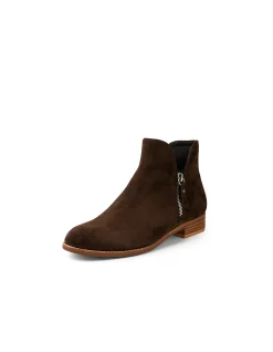 Neeva Suede Zip Ankle Boots