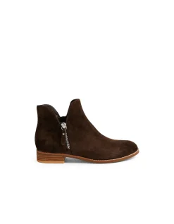 Neeva Suede Zip Ankle Boots