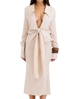 NEVAEH SHIRT MIDI DRESS
