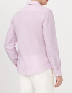 NEVERTUCK PRE LONG SLEEVE LINEN BLEND SHIRT