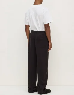Newport Fleece Trackpant Washed Black