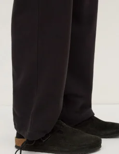 Newport Fleece Trackpant Washed Black