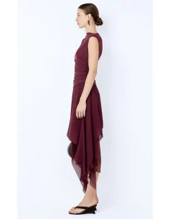 NICO ASYM MIDI DRESS