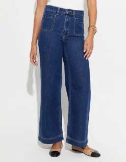 Nili Wide Leg Denim Jean Light Wash