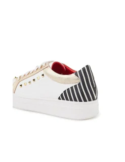 Nisshaly Studded Stripe Detail Trainers