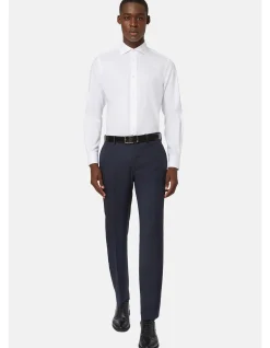 NO IRON WINDSOR COLLAR SLIM FIT SHIRT