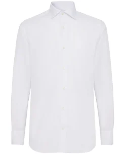 NO IRON WINDSOR COLLAR SLIM FIT SHIRT