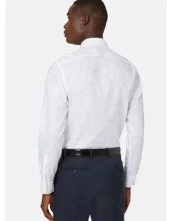 NO IRON WINDSOR COLLAR SLIM FIT SHIRT