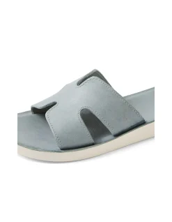 Nokker Leather Slip-On Flat Sandal