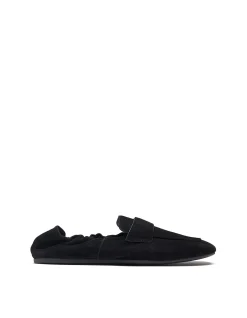 Nomi Suede Elasticated Round Toe Flat