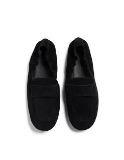 Nomi Suede Elasticated Round Toe Flat