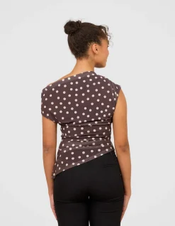 NONI OFF SHOULDER PRINT TOP