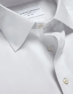 Non-iron twill slim fit shirt