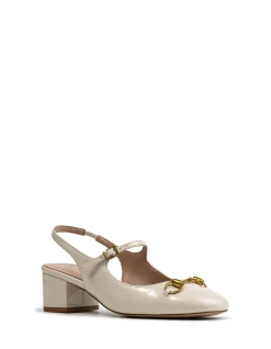 NORA Vintage Ivory Patent Leather Slingback