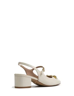 NORA Vintage Ivory Patent Leather Slingback