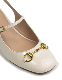 NORA Vintage Ivory Patent Leather Slingback