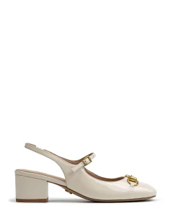 NORA Vintage Ivory Patent Leather Slingback