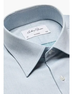 NORRIS FORMAL SHIRT - GREEN MICRODESIGN