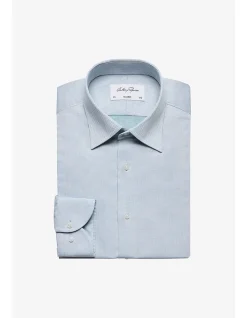 NORRIS FORMAL SHIRT - GREEN MICRODESIGN