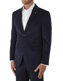 NOTCH LAPEL MINICORD JACKET