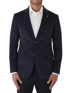 NOTCH LAPEL MINICORD JACKET