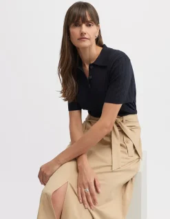 NOVA MULTI BUTTON MIDI SKIRT