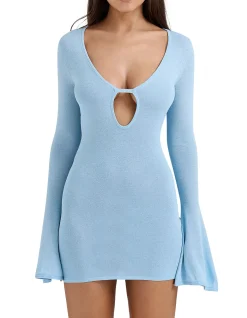 Noya Mini Dress Ocean Blue