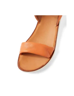 Nurish Buckled Ankle Strap Flat Sandals