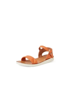 Nurish Buckled Ankle Strap Flat Sandals