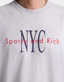 NY Minute Short Sleeve Crew Neck Cotton T-shirt