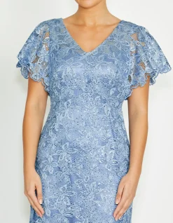 NYA SKY BLUE LACE GOWN