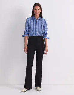 Nyra Pintuck Straight Kick Flare Jean