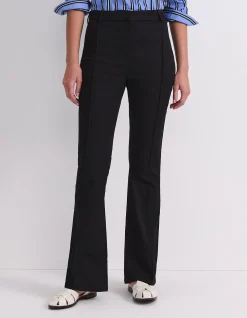 Nyra Pintuck Straight Kick Flare Jean
