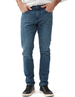 Oaro Slim Fit Bright Blue Italian Denim Jeans