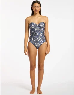 Oasis Paisley Bandeau One Piece Swimsuit
