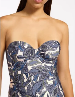 Oasis Paisley Bandeau One Piece Swimsuit