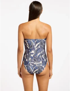 Oasis Paisley Bandeau One Piece Swimsuit