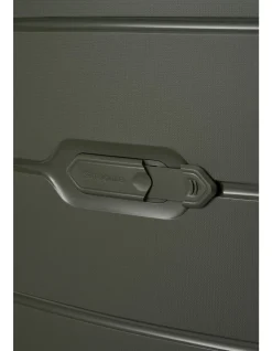 Oc2Lite 81cm Expandable Extra Large Suitcase Olive Green