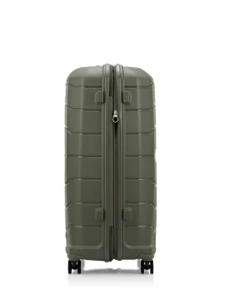 Oc2Lite 81cm Expandable Extra Large Suitcase Olive Green