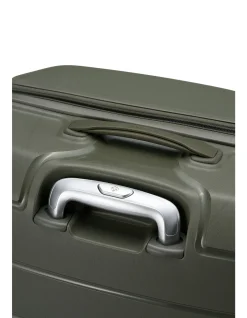 Oc2Lite 81cm Expandable Extra Large Suitcase Olive Green
