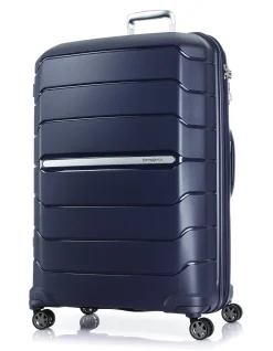 Oc2Lite 81cm Expandable Extra Large Suitcase Navy