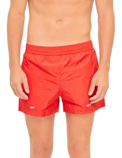 Off Stamp Swimshorts with Elasticated Waist