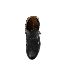Olise Zip Detail Leather Ankle Boots