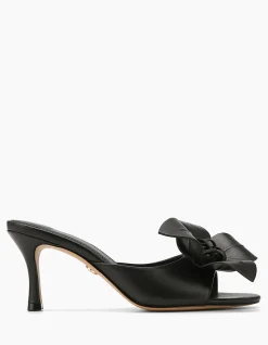 OLIVA Black Leather Mule