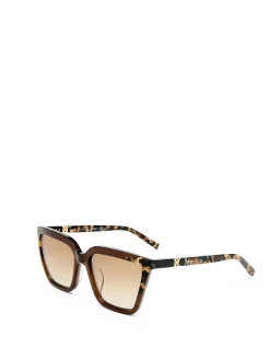 OLIVINE BROWN D-FRAME SUNGLASSES
