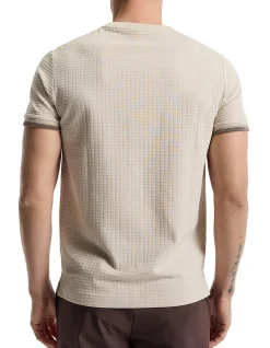 OMBRE CUFF JACQUARD T-SHIRT