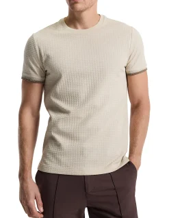 OMBRE CUFF JACQUARD T-SHIRT